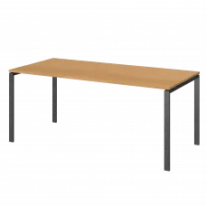 Стол на металлокаркасе для заседаний АМ-0058 Ольха/Антрацит 1800x850x760 Арго-М