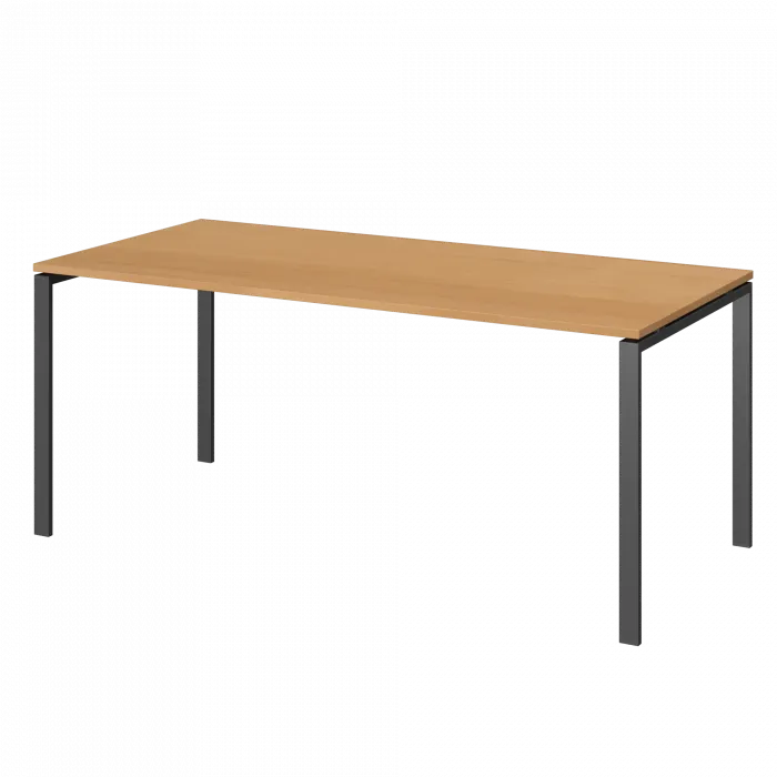 Стол на металлокаркасе для заседаний АМ-0058 Ольха/Антрацит 1800x850x760 Арго-М