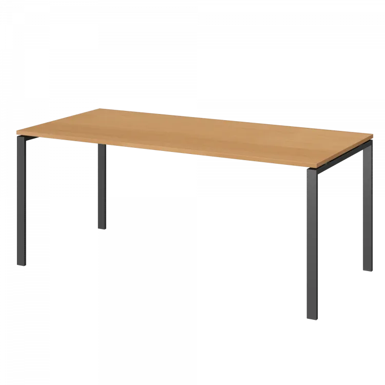 Стол на металлокаркасе для заседаний АМ-0058 Ольха/Антрацит 1800x850x760 Арго-М