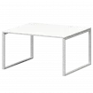 Стол переговорный на металлокаркасе СМСП-О-12.123.Пр25 Белый/Белый 1200x1236x750 Смарт