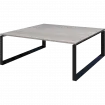 Стол переговорный на металлокаркасе НТМП.О-160.11 Лиственница/Антрацит 1600x1100x750 Аргентум-МП