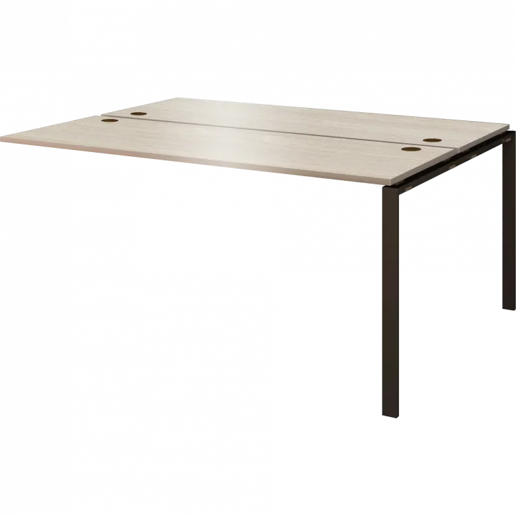 Модуль двойной на 2 рабочих места АМБЭ-005 Ясень шимо/Антрацит 1800x1496x760 Арго-М