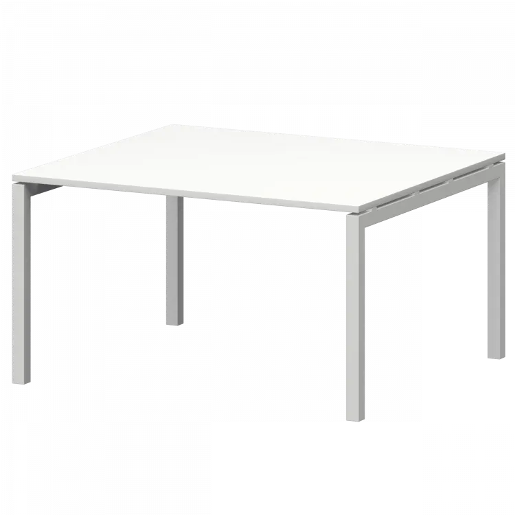 Стол переговорный на металлокаркасе СМСП-П-16.123.Пр50 Белый/Белый 1600x1236x750 Смарт