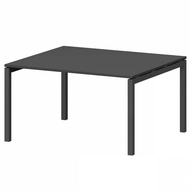 Стол переговорный на металлокаркасе СМСП-П-18.123.Пр50 Графит/Антрацит 1800x1236x750 Смарт