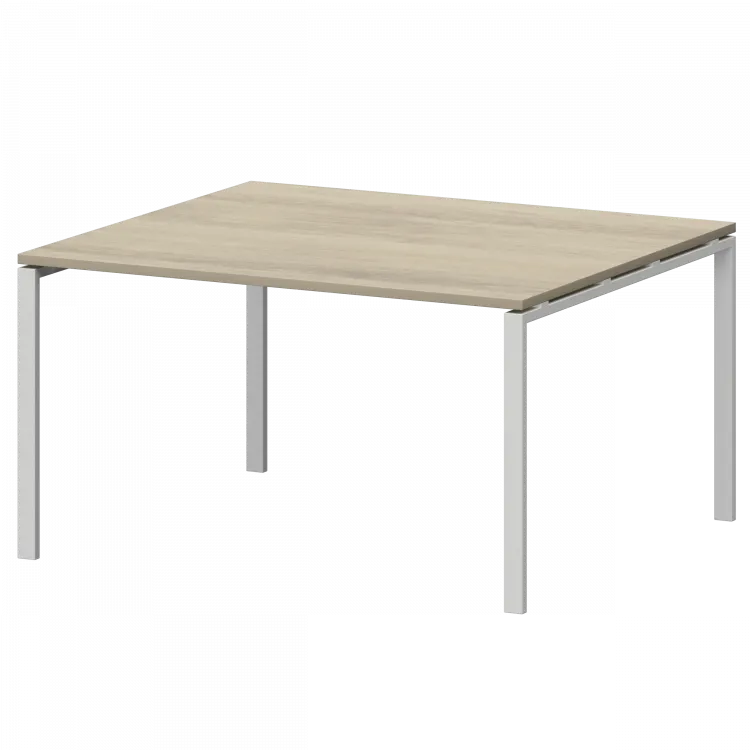 Стол переговорный на металлокаркасе СМСП-П-12.123.Пр25 Кронберг/Белый 1200x1236x750 Смарт