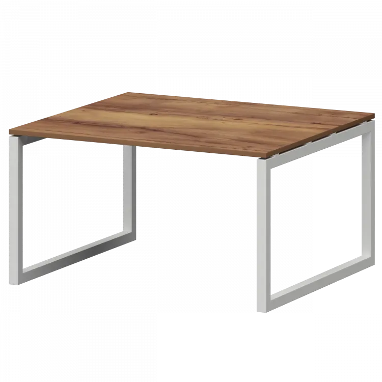 Стол переговорный на металлокаркасе СМСП-О-18.123.Пр50 Таксония/Белый 1800x1236x750 Смарт