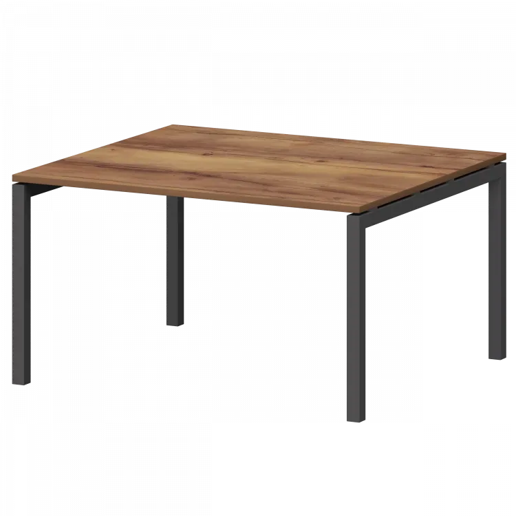 Стол переговорный на металлокаркасе СМСП-П-16.123.Пр50 Таксония/Антрацит 1600x1236x750 Смарт