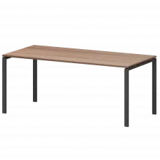 Стол на металлокаркасе для заседаний АМ-0058 Темный шимо/Антрацит 1800x850x760 Арго-М