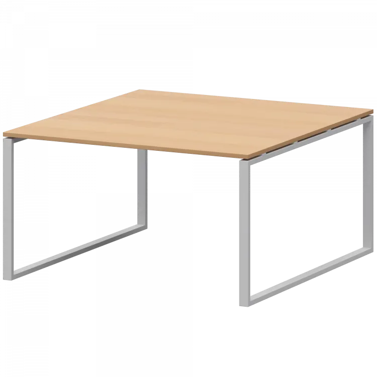 Стол переговорный на металлокаркасе АМП.О-002.123 Ольха/Белый 1200x1236x760 Арго-М