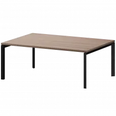 Стол переговорный на металлокаркасе КТМ-20.14.38 Темный шимо 2000x1400x750 Акцент