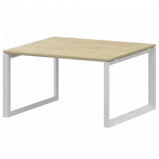 Стол переговорный на металлокаркасе НТМП.О.120.11 Баттл Рок/Белый 1200x1100x750 Аргентум-МП