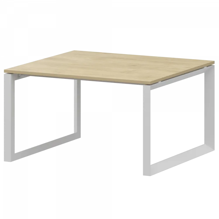 Стол переговорный на металлокаркасе НТМП.О.120.11 Баттл Рок/Белый 1200x1100x750 Аргентум-МП