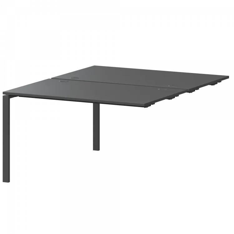 Модуль двойной на 2 рабочих места АМБЭ-002 Антрацит/Антрацит 1200x1496x760 Арго-М