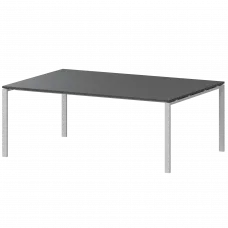 Стол переговорный на металлокаркасе АМП-005.123 Антрацит/Белый 1800x1236x760 Арго-М