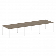 Metal System Quattro Переговорный стол (3 столешницы) на П-оразном м/к 40БП.ПРГ-3.3 Вяз Благородный/