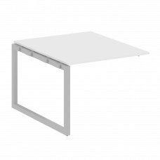 Metal System Quattro Проходной элемент перег. стола на О-образном м/к 50БО.ППРГ-1 Белый/Металл Серый