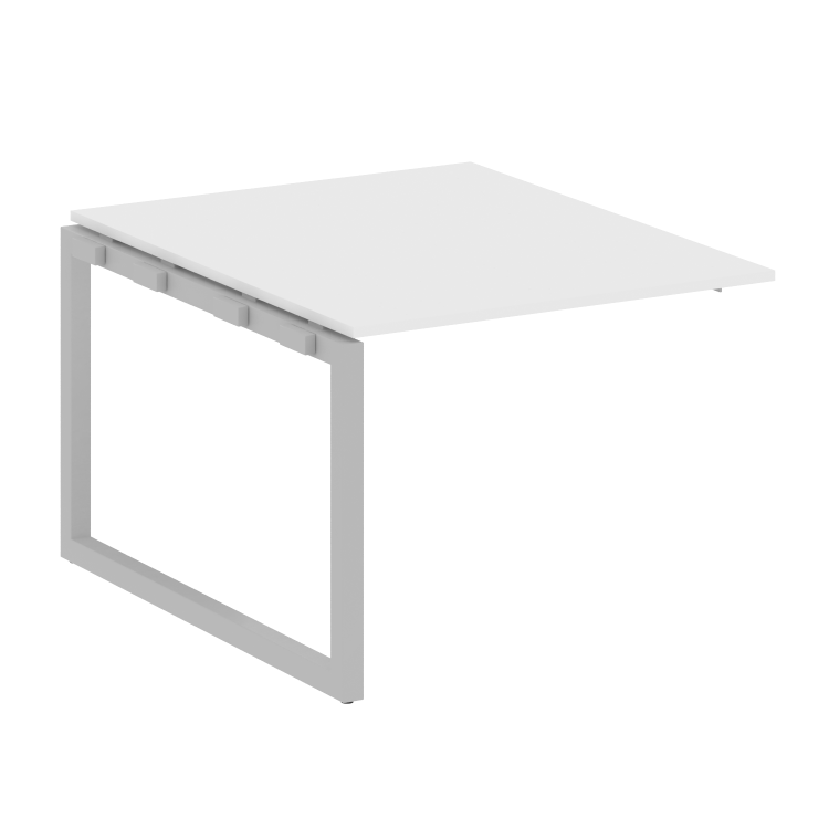 Metal System Quattro Проходной элемент перег. стола на О-образном м/к 50БО.ППРГ-1 Белый/Металл Серый