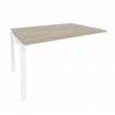 Onix Проходной наборный элемент переговорного стола O.MP-NPRG-3 Дуб Аттик/Металл Белый 1380*980*750