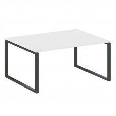 Metal System Переговорный стол (1 столешница) на О-образном м/к БО.ПРГ-1.4 Белый/Металл Антрацит 160