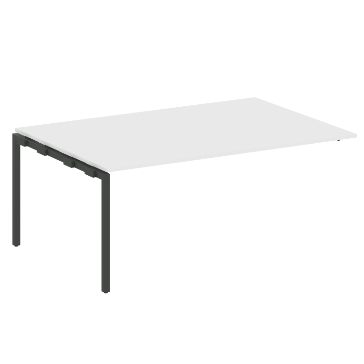 Metal System Quattro Проходной элемент перег. стола на П-образном м/к 40БП.ППРГ-5 Белый/Металл Антра