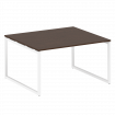 Metal System Quattro Перег. стол (1 столешница) на О-образном м/к 40БО.ПРГ-1.3 Венге Цаво/Металл Бел