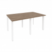 Onix Стол переговорный O.MP-PRG-2.0 Дуб Аризона/Металл Белый 1560*980*750