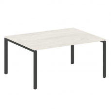 Metal System Переговорный стол (1 столешница) на П-образном м/к БП.ПРГ-1.4 Дуб Наварра/Металл Антрац