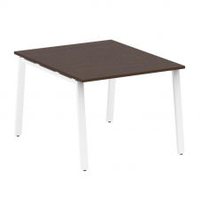 Metal System Переговорный стол (1 столешница) на А-образном м/к БА.ПРГ-1.1 Венге Цаво/Металл Белый 1