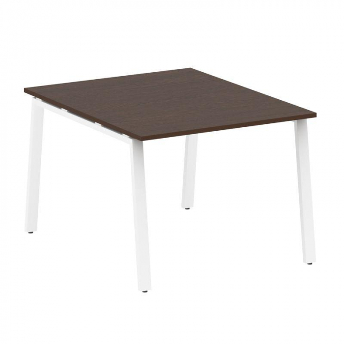 Metal System Переговорный стол (1 столешница) на А-образном м/к БА.ПРГ-1.1 Венге Цаво/Металл Белый 1
