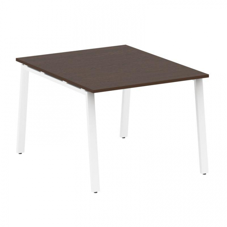 Metal System Переговорный стол (1 столешница) на А-образном м/к БА.ПРГ-1.1 Венге Цаво/Металл Белый 1