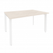 Onix Стол переговорный O.MP-PRG-1.3 Денвер Светлый/Металл Белый 1380*980*750