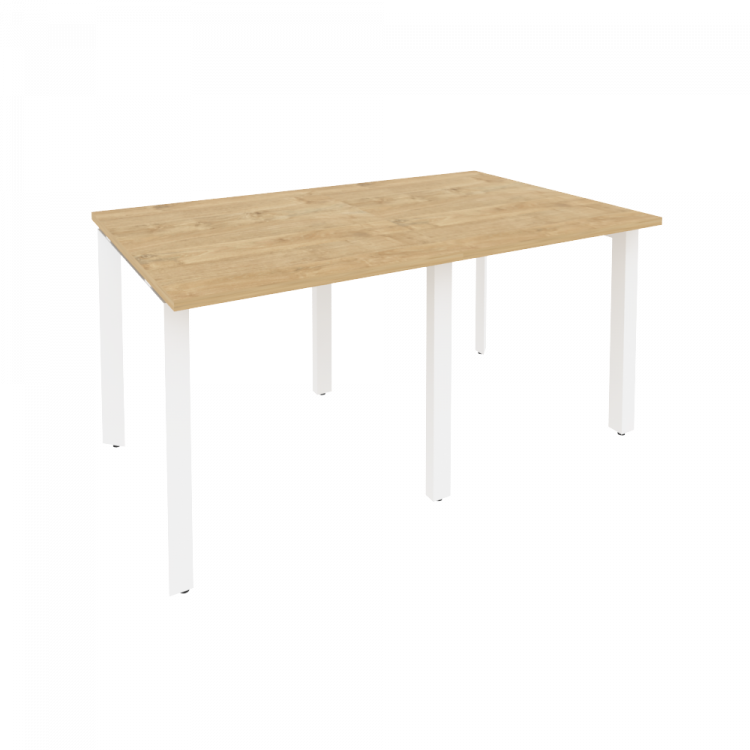 Onix Стол переговорный O.MP-PRG-2.0 Тиквуд Светлый/Металл Белый 1560*980*750