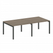 Metal System Quattro Переговорный стол (2 столешницы) на П-образном м/к 50БП.ПРГ-2.2 Вяз Благородный