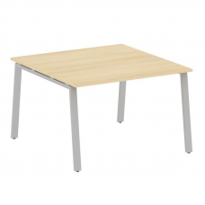 Metal System Переговорный стол (1 столешница) на А-образном м/к БА.ПРГ-1.2 Акация Лорка/Металл Серый