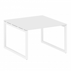 Metal System Quattro Переговорный стол (1 столешница) на О-образном м/к 50БО.ПРГ-1.2 Белый/Металл Бе