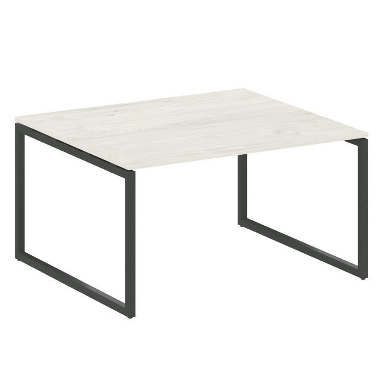 Metal System Quattro Перег. стол (1 столешница) на О-образном м/к 40БО.ПРГ-1.3 Дуб Наварра/Металл Ан