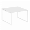 Metal System Quattro Перег. стол (1 столешница) на О-образном м/к 40БО.ПРГ-1.2 Белый/Металл Белый 12