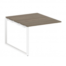 Metal System Проходной элемент перег. стола на О-образном м/к БО.ППРГ-1 Вяз Благородный/Металл Белый