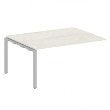 Metal System Проходной элемент перег. стола на П-образном м/к БП.ППРГ-4 Дуб Наварра/Металл Серый 160