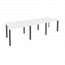 Onix Стол переговорный O.MP-PRG-3.1 Белый Бриллиант/Металл Антрацит 2940*980*750