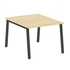 Metal System Переговорный стол (1 столешница) на А-образном м/к БА.ПРГ-1.1 Акация Лорка/Металл Антра