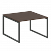 Metal System Quattro Перег. стол (1 столешница) на О-образном м/к 40БО.ПРГ-1.2 Венге Цаво/Металл Ант