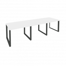 Onix Стол переговорный O.MO-PRG-3.1 Белый Бриллиант/Металл Антрацит 2940*980*750