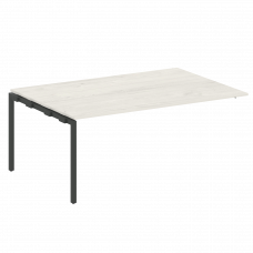 Metal System Quattro Проходной элемент перег. стола на П-образном м/к 40БП.ППРГ-5 Дуб Наварра/Металл