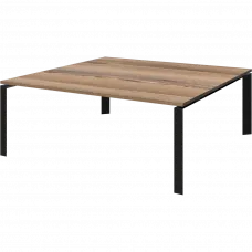 Стол переговорный на металлокаркасе НТМП.П.160.11 Дуб сафари/Антрацит 1600x1100x750 Аргентум-МП