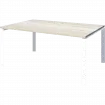 Стол переговорный на металлокаркасе НТМП.П-140.11 Сосна винтер/Белый 1400x1100x750 Аргентум-МП