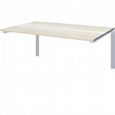 Стол переговорный на металлокаркасе НТМП.П-140.11 Сосна винтер/Белый 1400x1100x750 Аргентум-МП