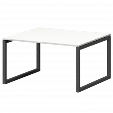 Стол переговорный на металлокаркасе СМСП-О-18.123.Пр50 Белый/Антрацит 1800x1236x750 Смарт