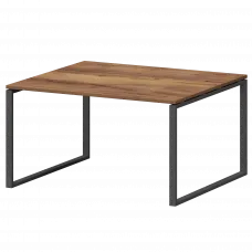 Стол переговорный на металлокаркасе СМСП-О-12.123.Пр25 Таксония/Антрацит 1200x1236x750 Смарт