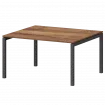 Стол переговорный на металлокаркасе СМСП-П-18.123.Пр50 Таксония/Антрацит 1800x1236x750 Смарт